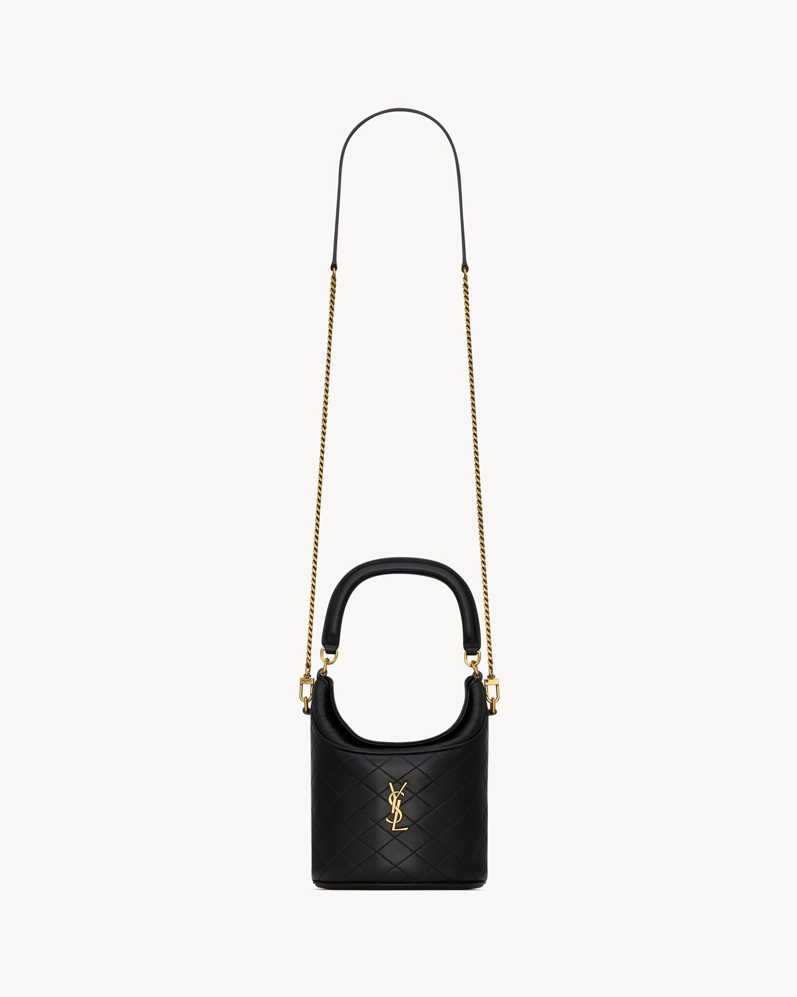 gaby bucket bag in lambskin BLACK