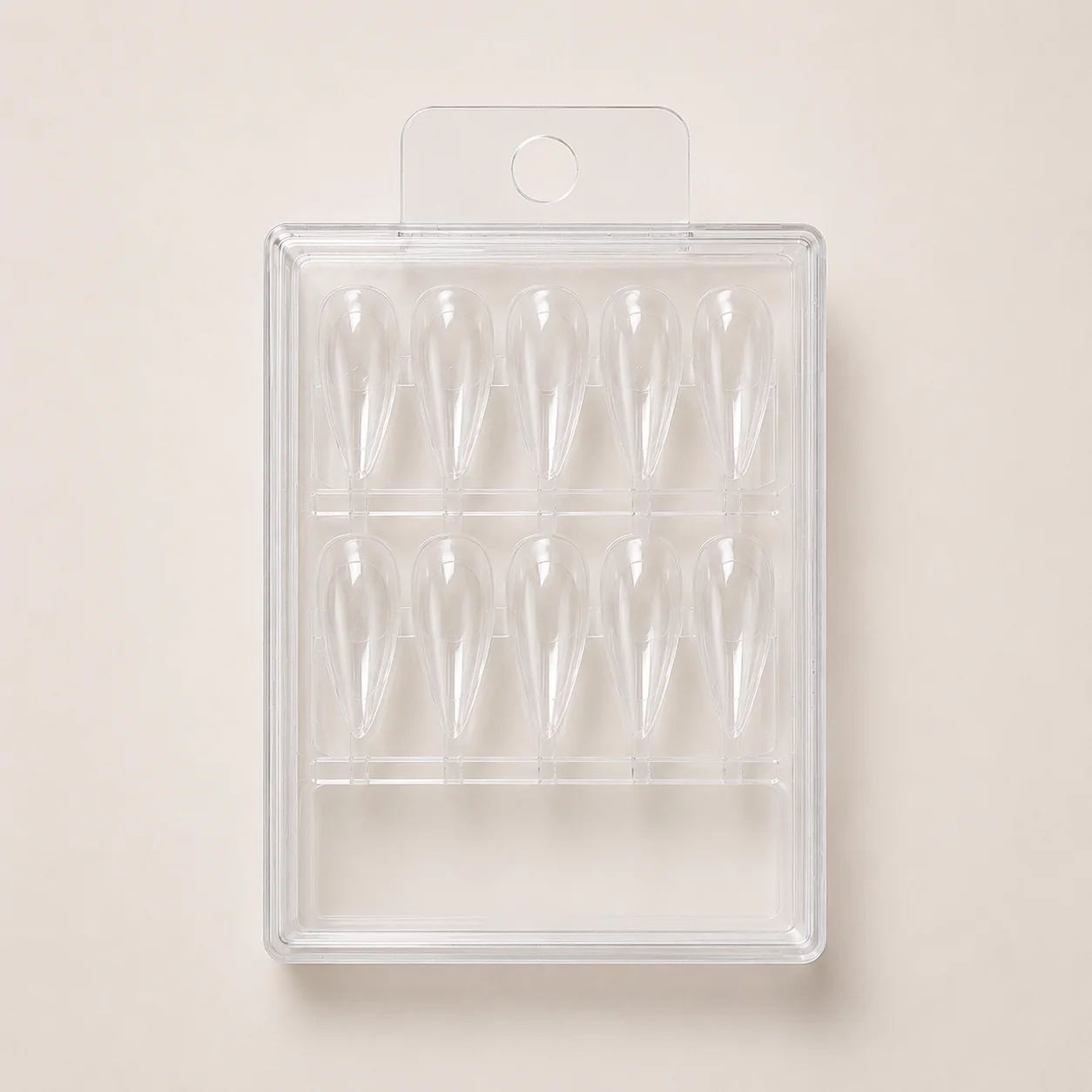 Natural Nude Salon Style Press On Nails Packaging