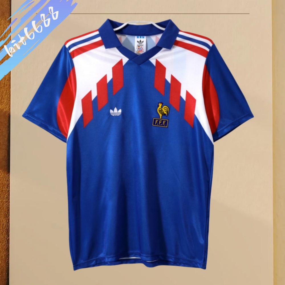 1990 France Home Retro Football Shirt