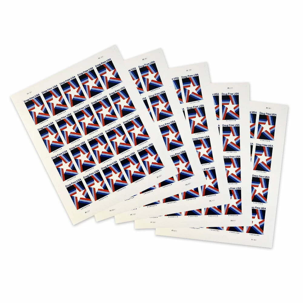 🎁[US FREE SHIPPING]100PCS-Drug Free USA Stamps