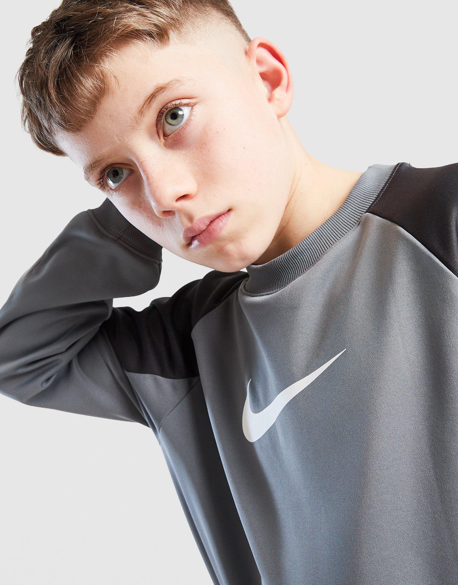 Nike Poly Crew Sweatshirt/Shorts Set Junior