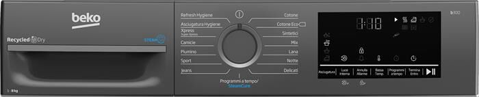 BEKO - Asciugatrice BMEUT481SAI 8 Kg-Grey,White