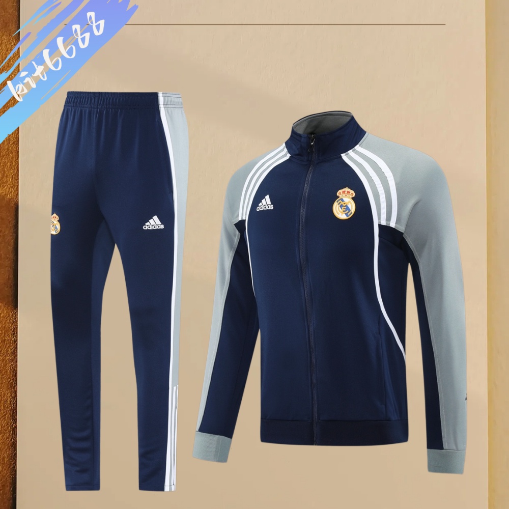 25/26 Real Madrid Full Zipper Training Suit (Adult Set)