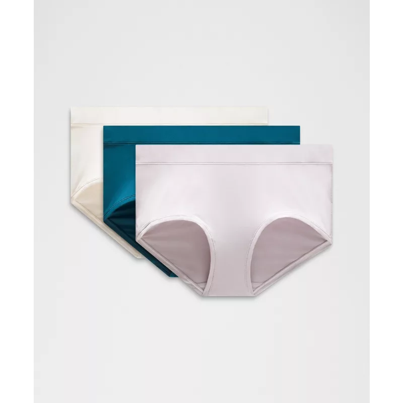 UnderEase Mid-Rise Boyshort Underwear 3 Pack