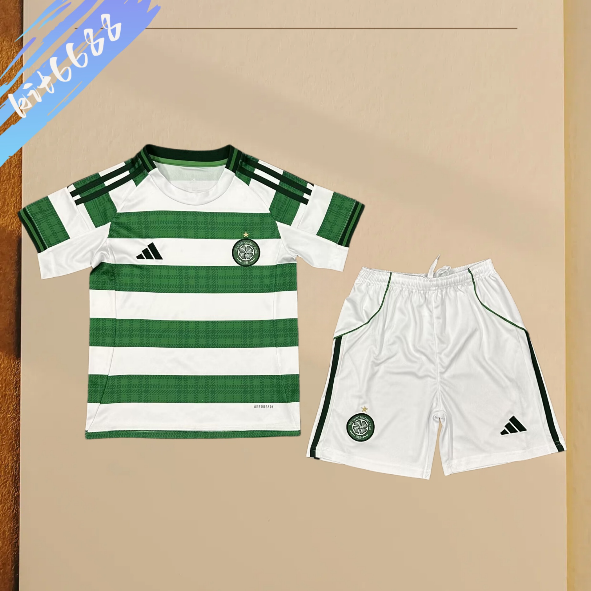 2025/2026 Celtics home  Football shirt (Adult Kids Kit socks）