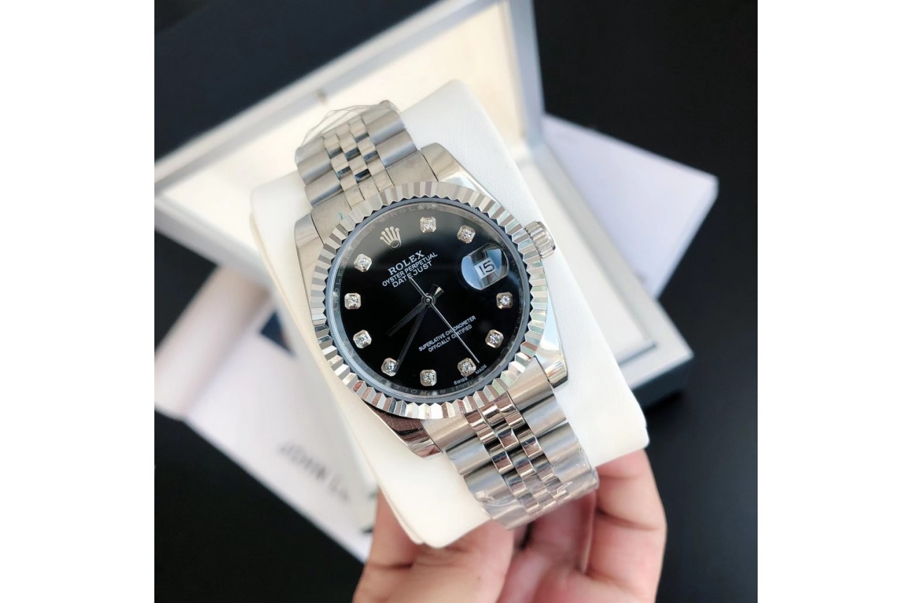 Rolex Datejust 36/28mm SS/SS Jub Black/Dial