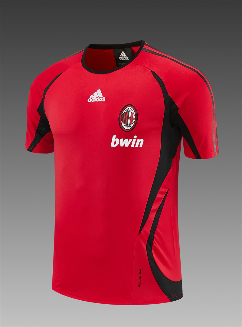 06/07 AC Milan retro training suit short sleeved football shirt