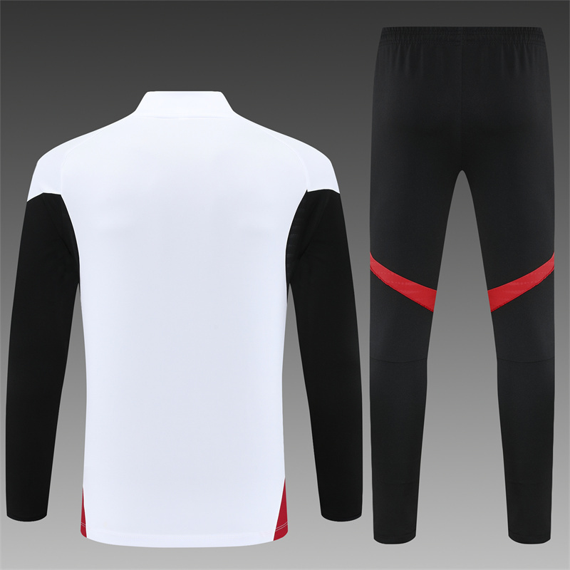25/26 Manchester United white Half Zip Training Kit (Adult Kids Kit)