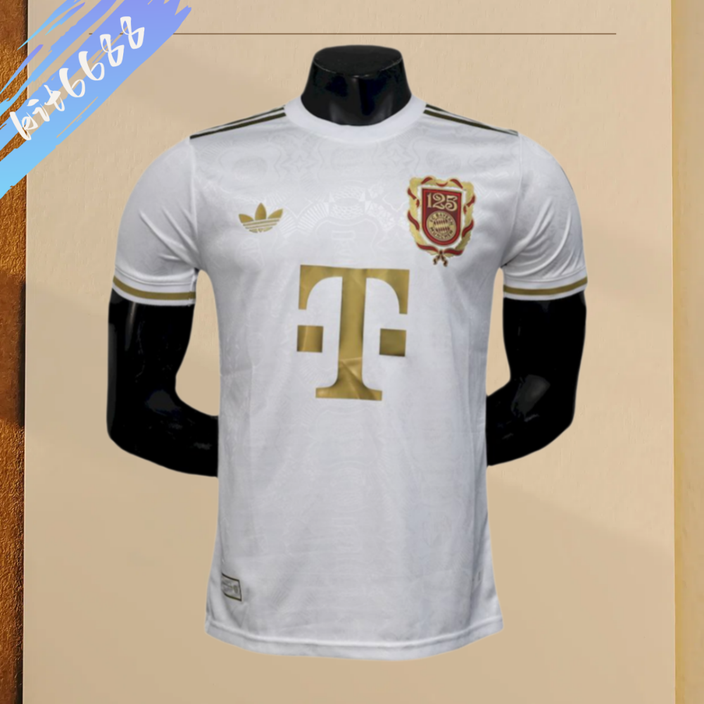 2025/2026 Bayern Munich 125th Anniversary White Football Shirt (Player Edition)