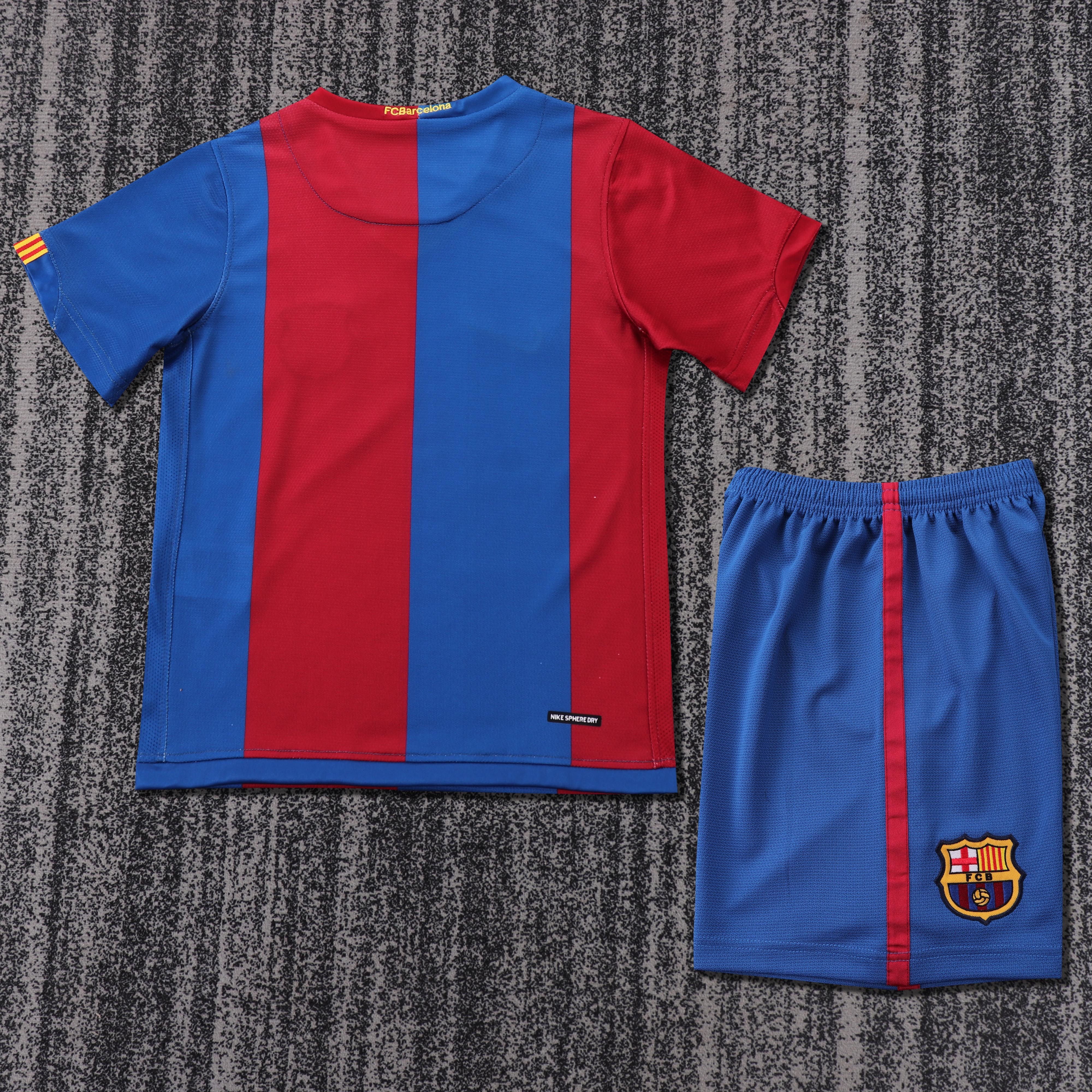 2006/2007 Barcelona home Retro Kids Kit(Kids Kit)