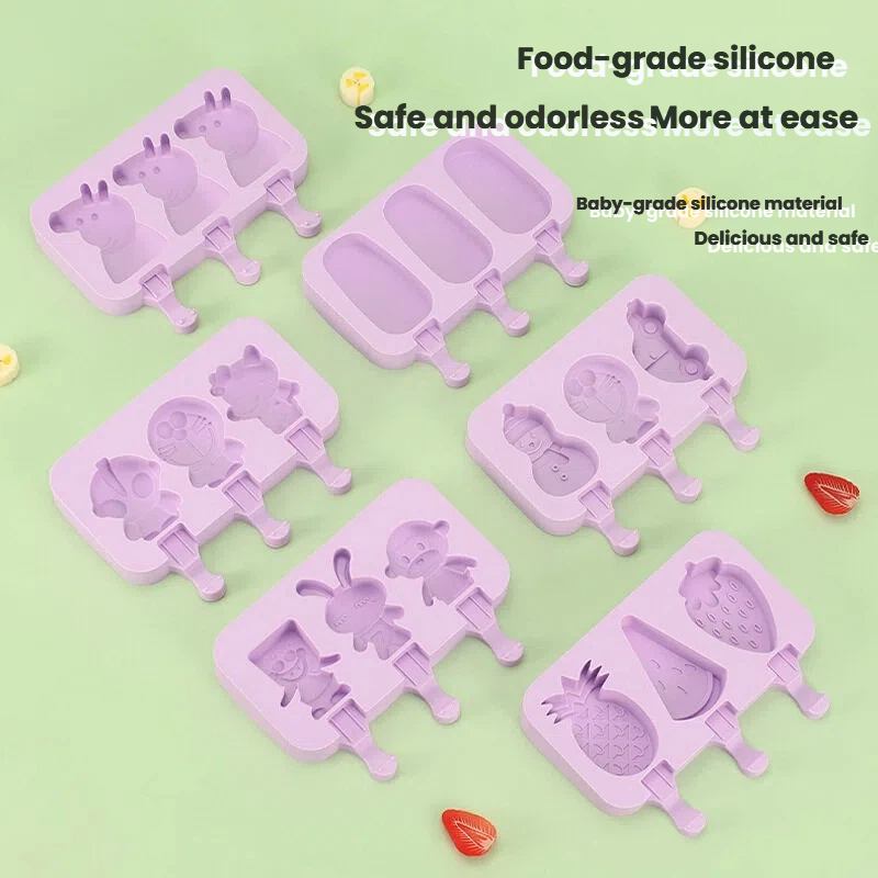 Cartoon Silicone Ice Pop Molds