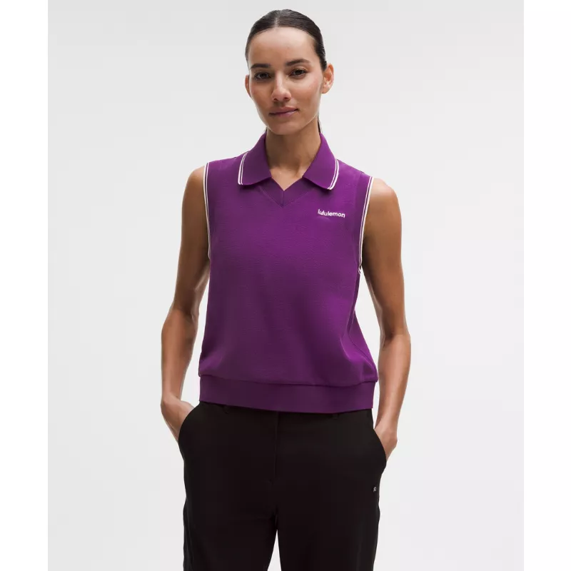 Cotton-Blend Golf Vest
