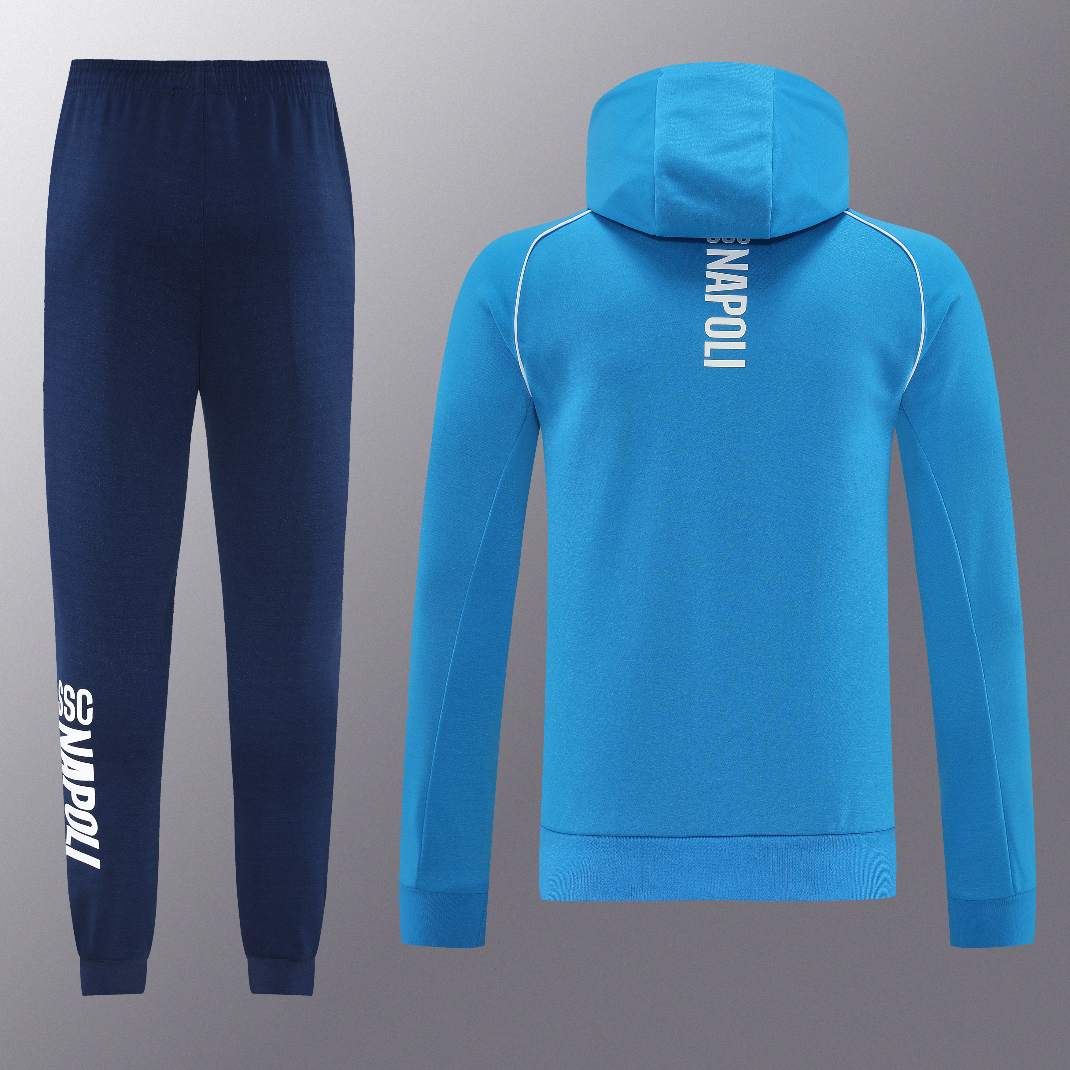 25/26 Napoli hoodie Full Zipper Training Suit (Adult Set)