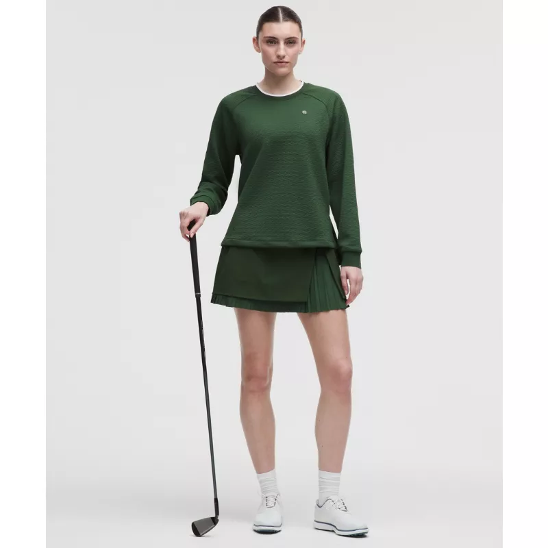 Jacquard High-Low Golf Pullover