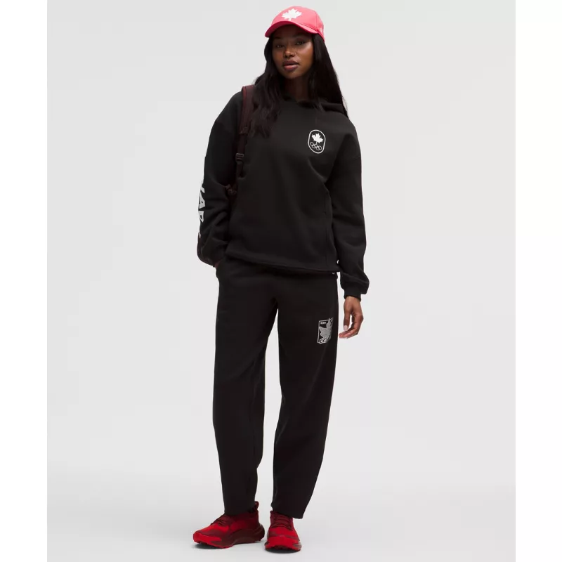Team Canada Womens Big Cozy Oversized Hoodie COC Logo
