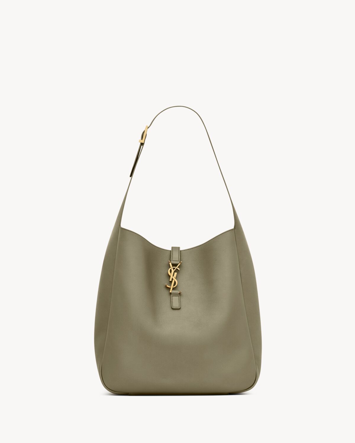 le 5 à 7 supple large in grained leather STRONG MOSS