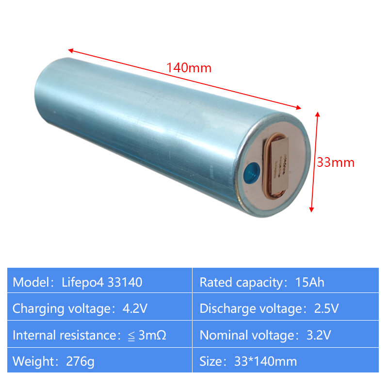 33140 3.2v 15ah Cylindrical Lithium Ion Batteries