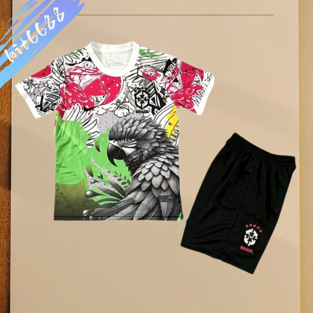 2025/2026 Brazilian Special Edition Football Shirt (Kids Kit socks ）