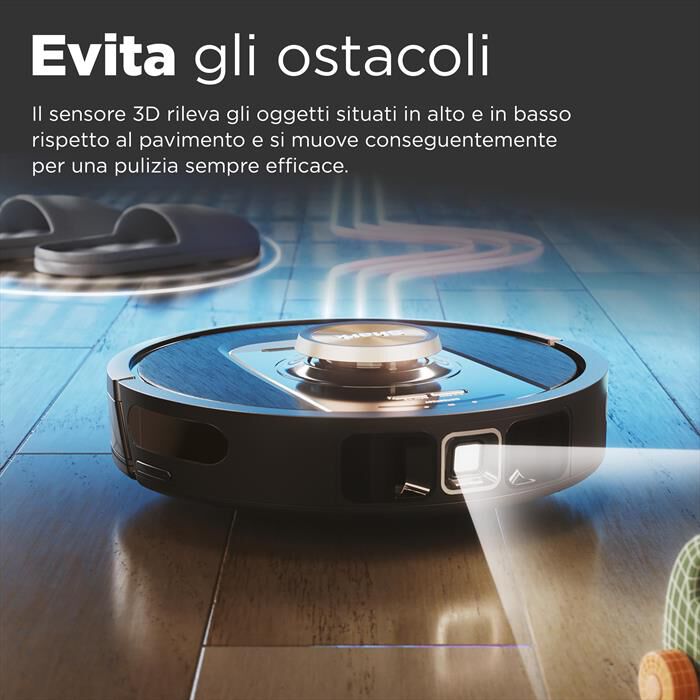 SHARK - ROBOT POWERDETECT CON AUTOSVUOTAMENTO RV2820VEEU-Nero/ Champagne