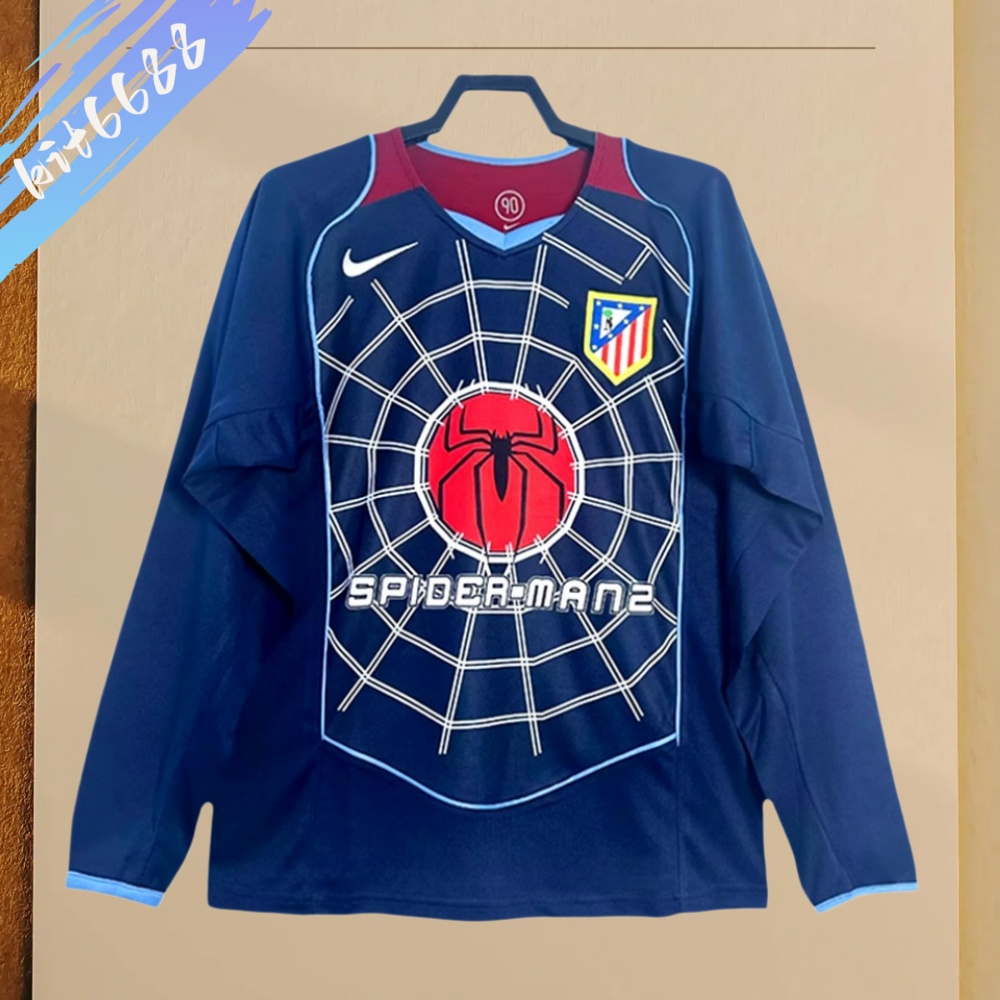 2004/2005 Atletico Madrid Retro Away Long Sleeved Football Shirt