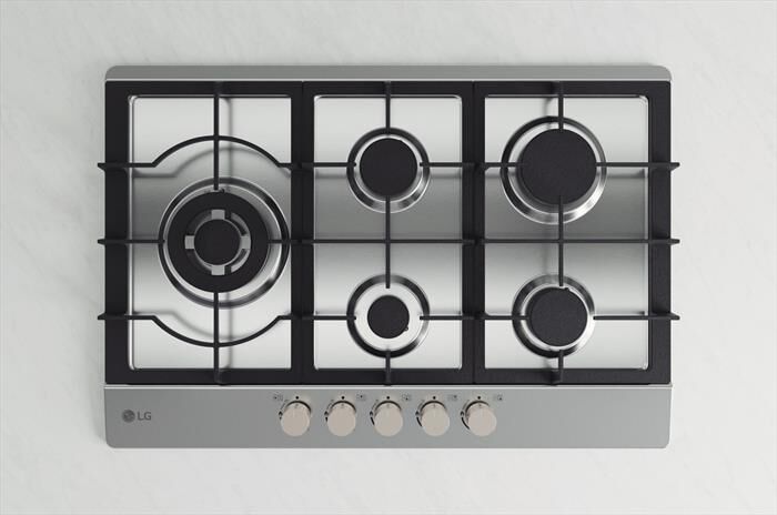 LG - Piano cottura a gas CBGZ3016S 75 cm-Inox