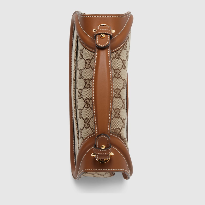 Gucci Blondie medium top handle bag Beige and dark brown GG canvas