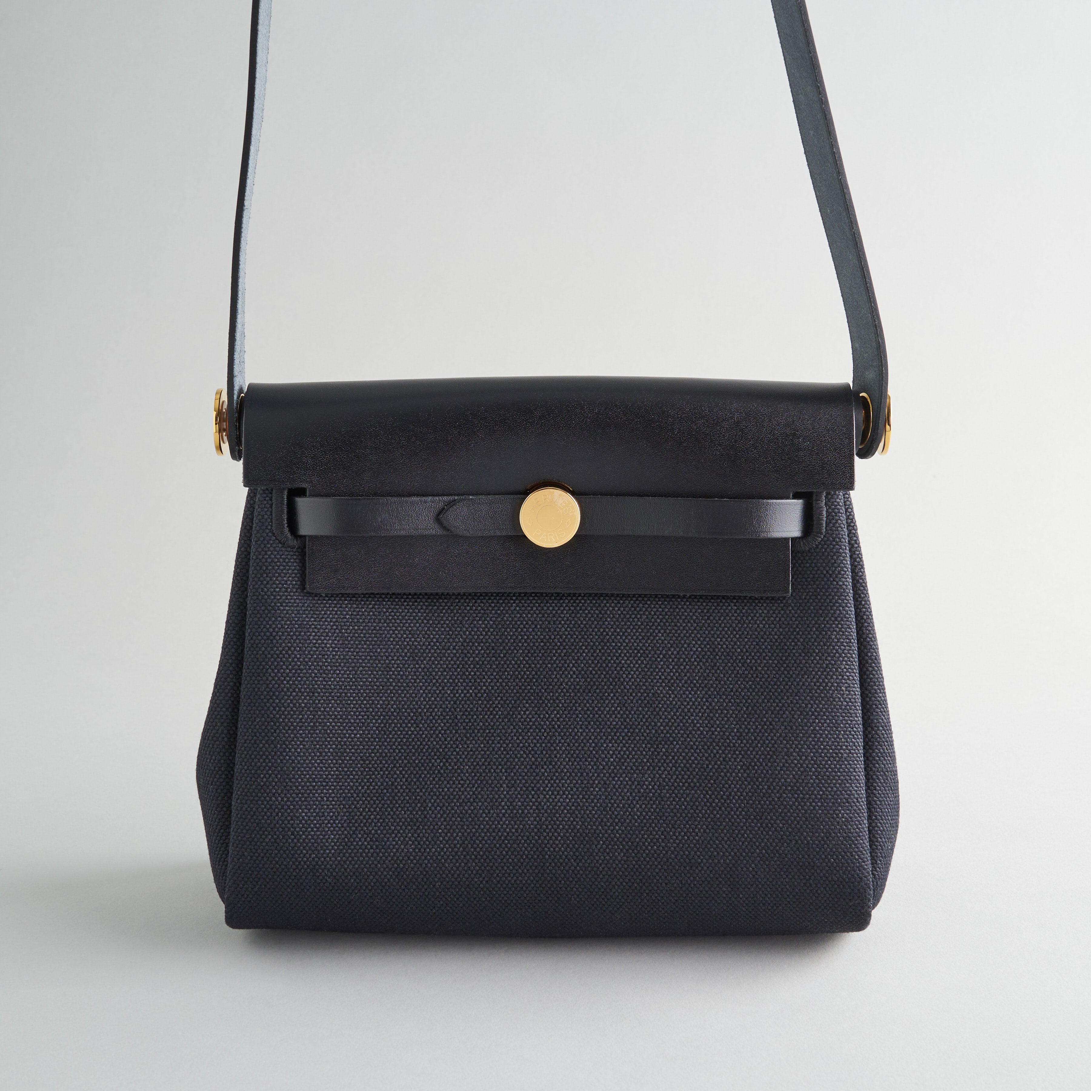 Hermès Herbag Mini Black Gold Hardware