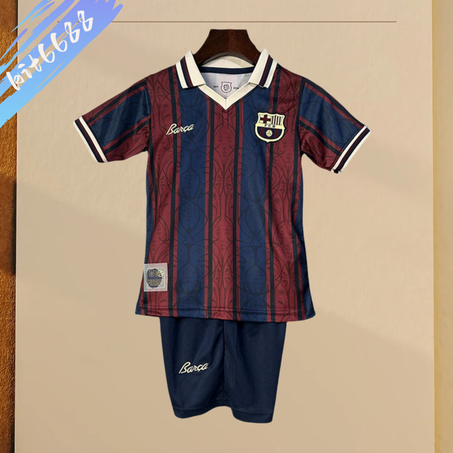 2025/2026 Barcelona 70th anniversary Football Shirt (Kids Kit socks)