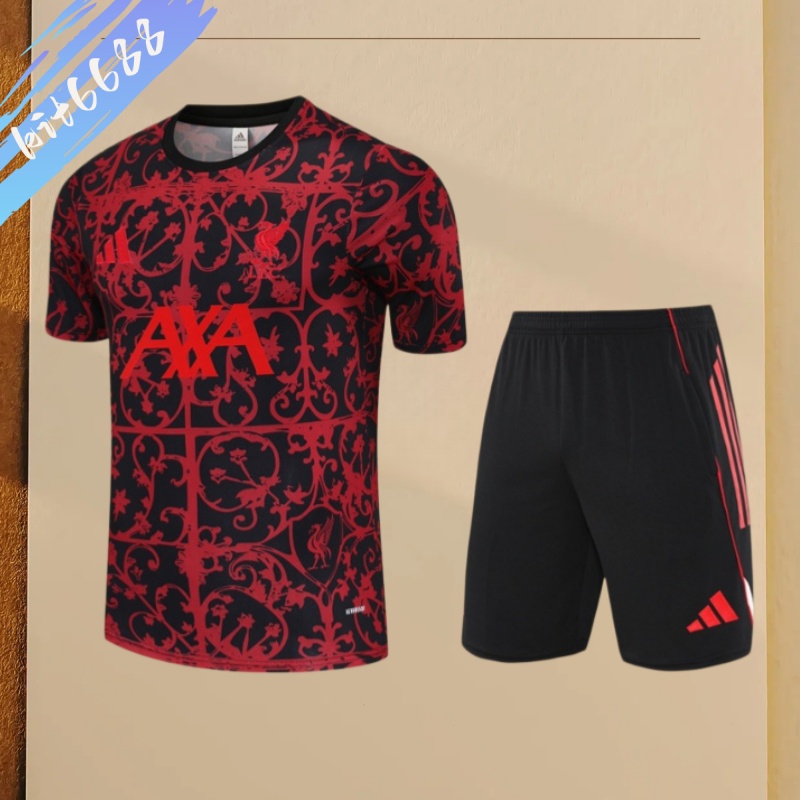 25/26 Liverpool red Short Sleeve Training Wear ( Adult kit Kids )