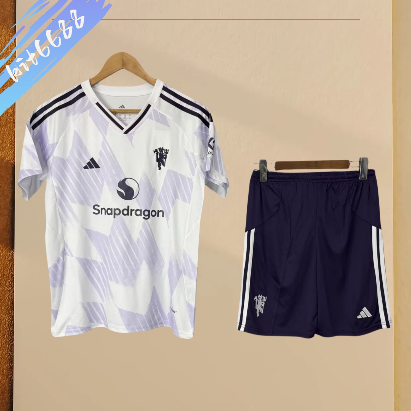 25/26 Manchester United Away Football SoccerAdult Kids Kit socks