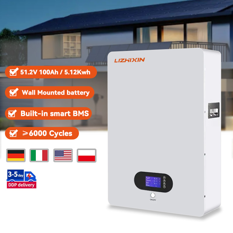 Wall-mounted 51.2v 100ah