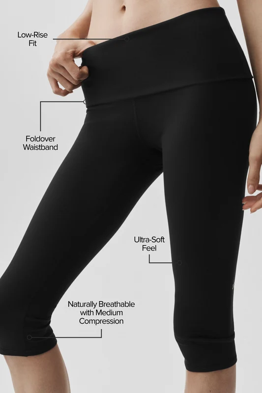 ALO Softsculpt Low-Rise Foldover Capri
