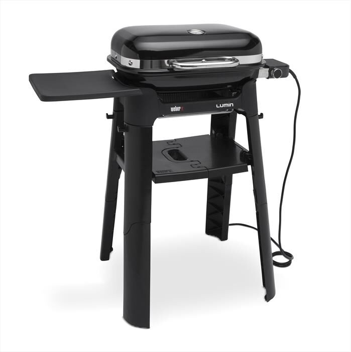 WEBER - LUMIN COMPACT CON STAND BARBECUE ELETTRICO-nero