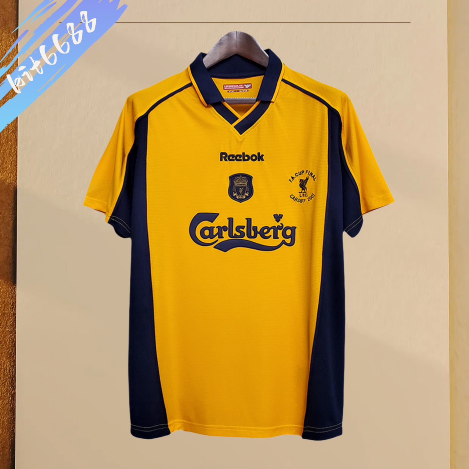 2001 Liverpool Retro Home Football Shirt
