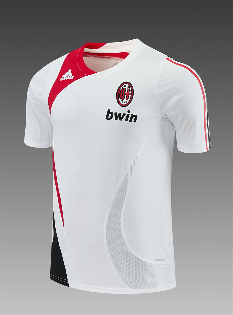 07/08 AC Milan retro training suit short sleeved football shirt