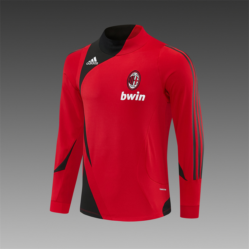 07/08 AC Milan Retro Training Shirt Long Sleeve Football Shirt