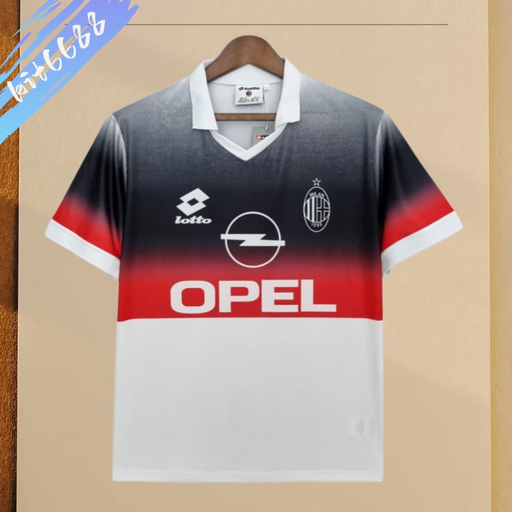 1995/1996 AC Milan Retro Black and White Training Shirt