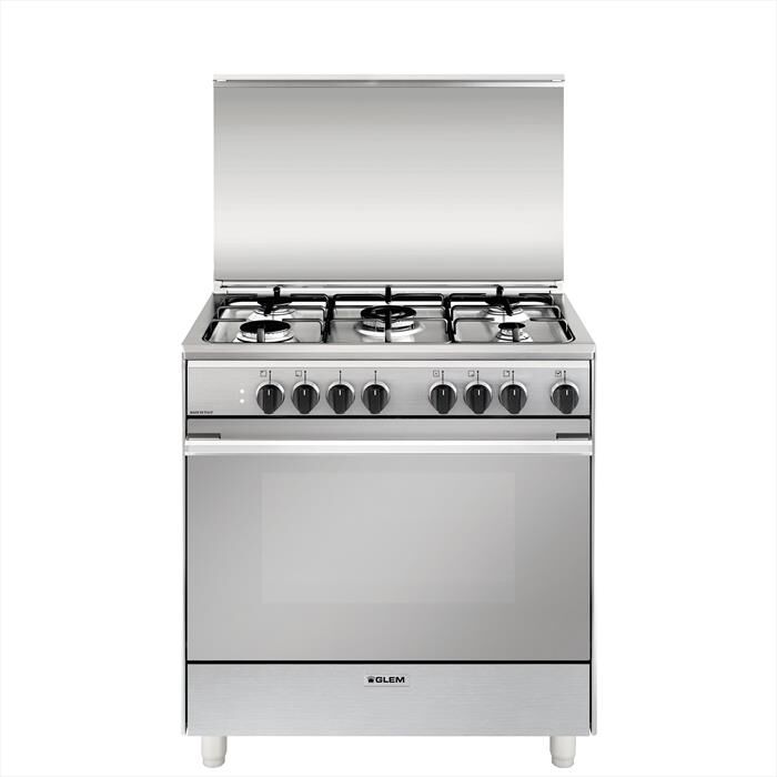 GLEM GAS - Cucina a gas U855MI6 Classe A-INOX
