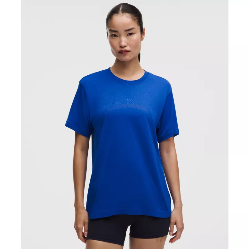 Swiftly Relaxed Short-Sleeve Shirt Hip Length Logo