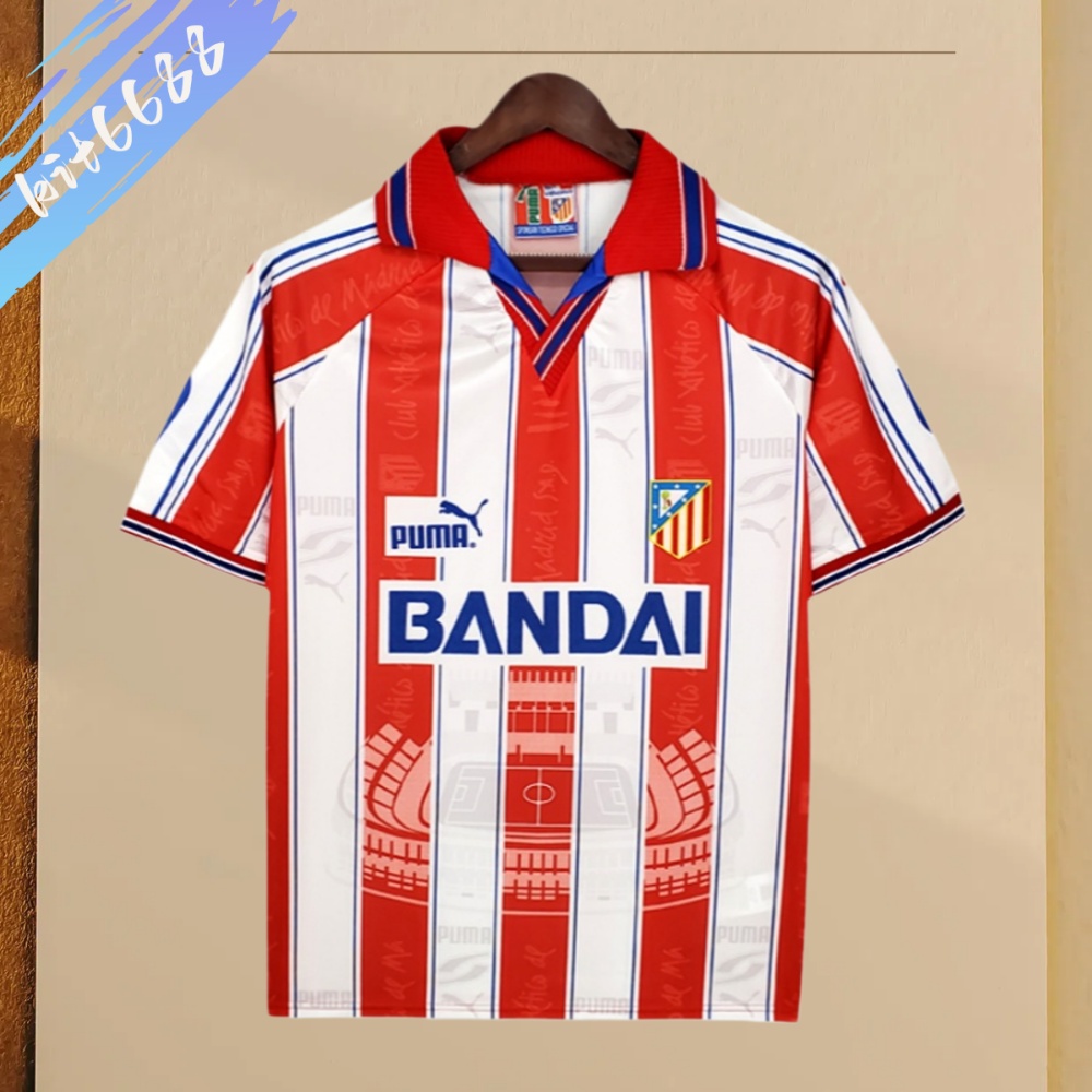 1996/1997 Atletico Madrid Home Retro Football Shirt