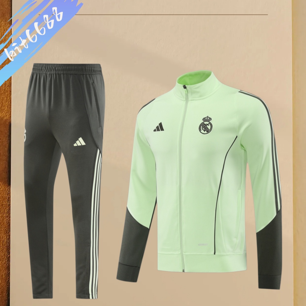 25/26 Real Madrid Full Zipper Training Suit (Adult Set)