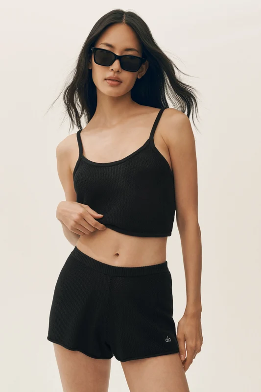 Silk Cashmere Mid-Rise Heatwave Short