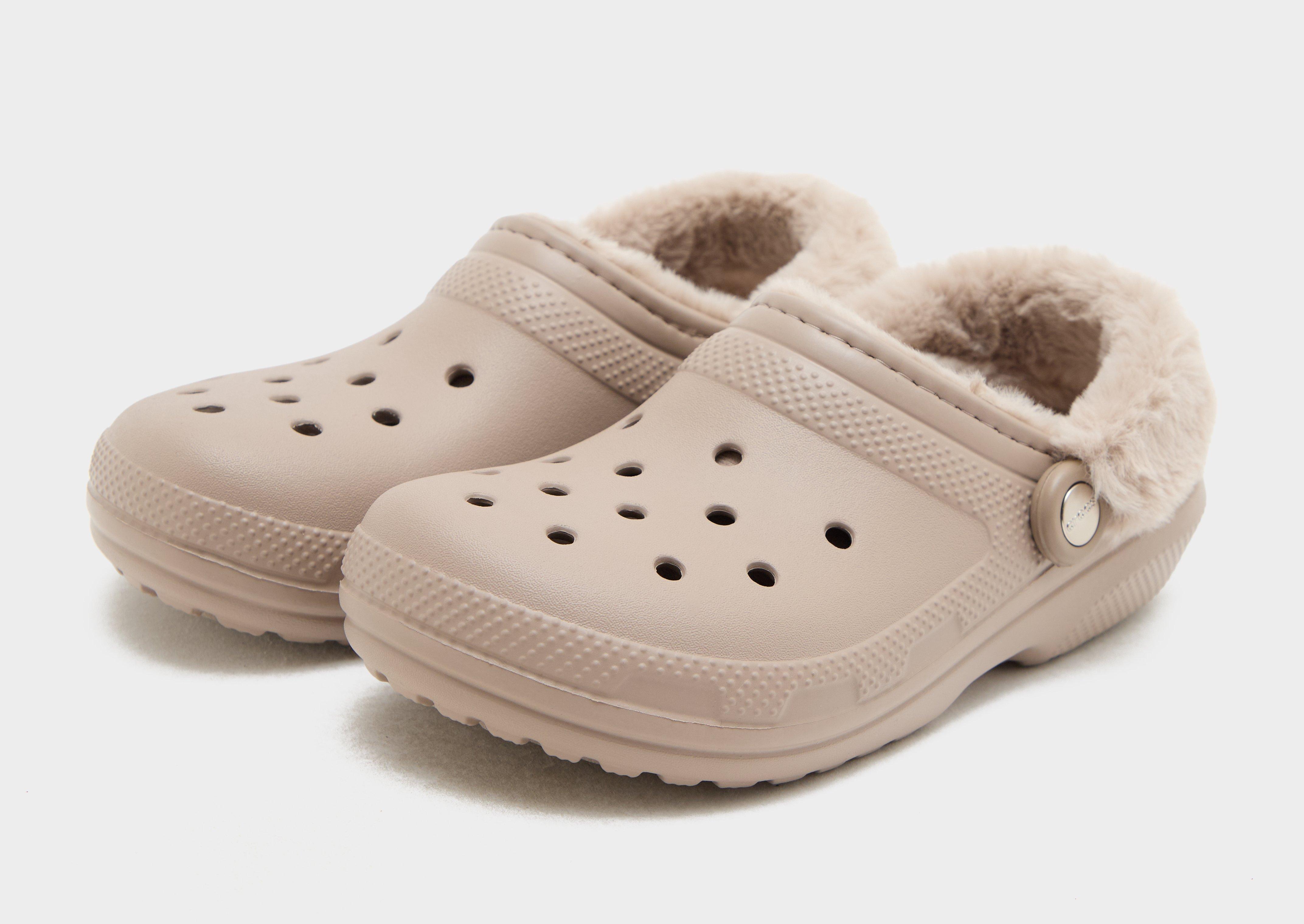 Crocs Lined Fuzz Strap Clog Damen