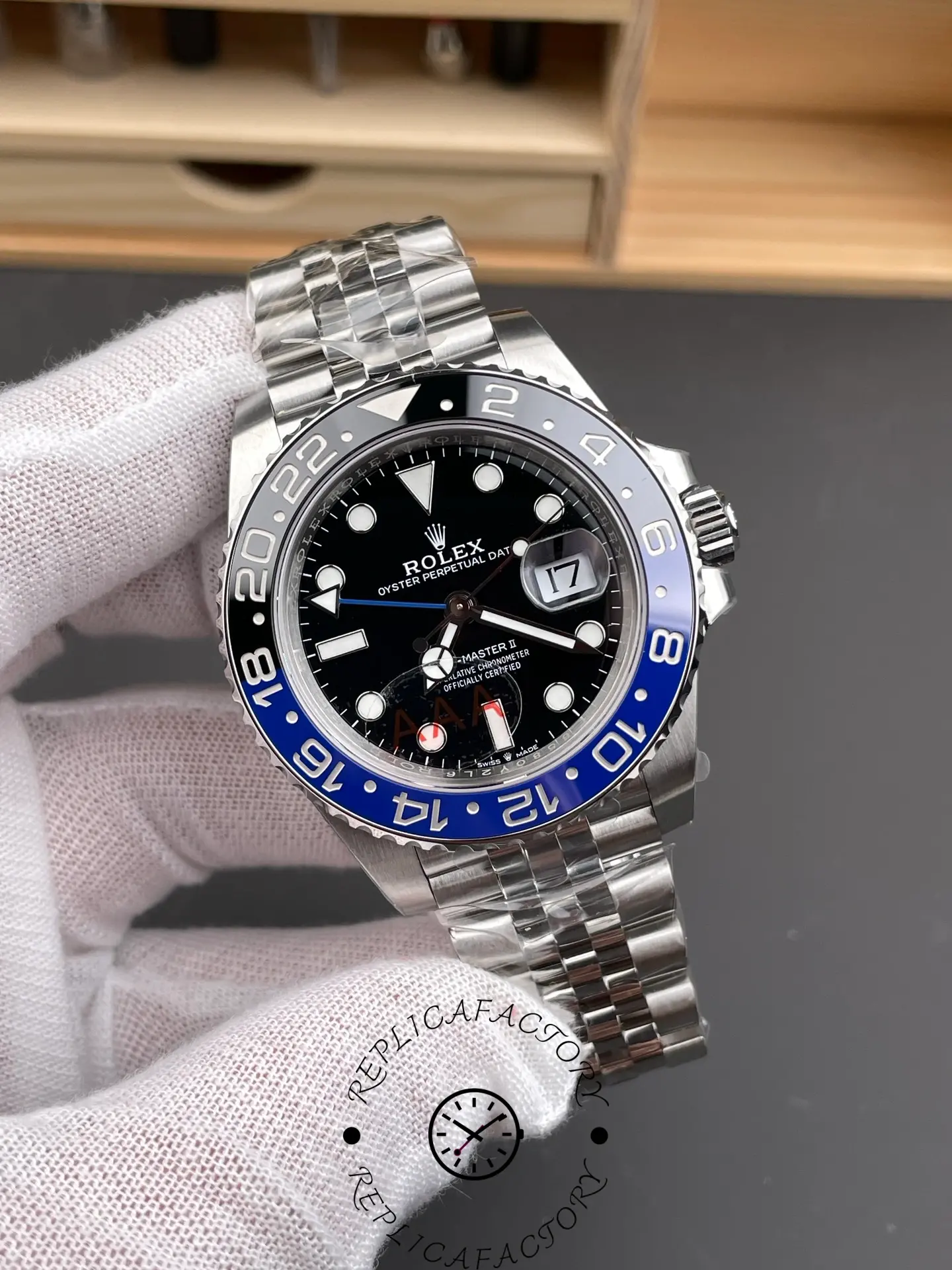 Rolex GMT-Master II 126710BLNR Black Dial Batman Bezel 40MM Mens Replica Watch