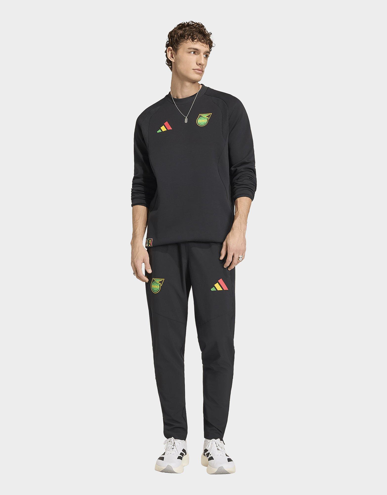 adidas Jamaika x Bob Marley Tiro Tech Sweatshirt, Rundhalsausschnitt