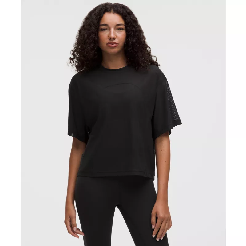 Stretch Mesh Relaxed-Fit T-Shirt