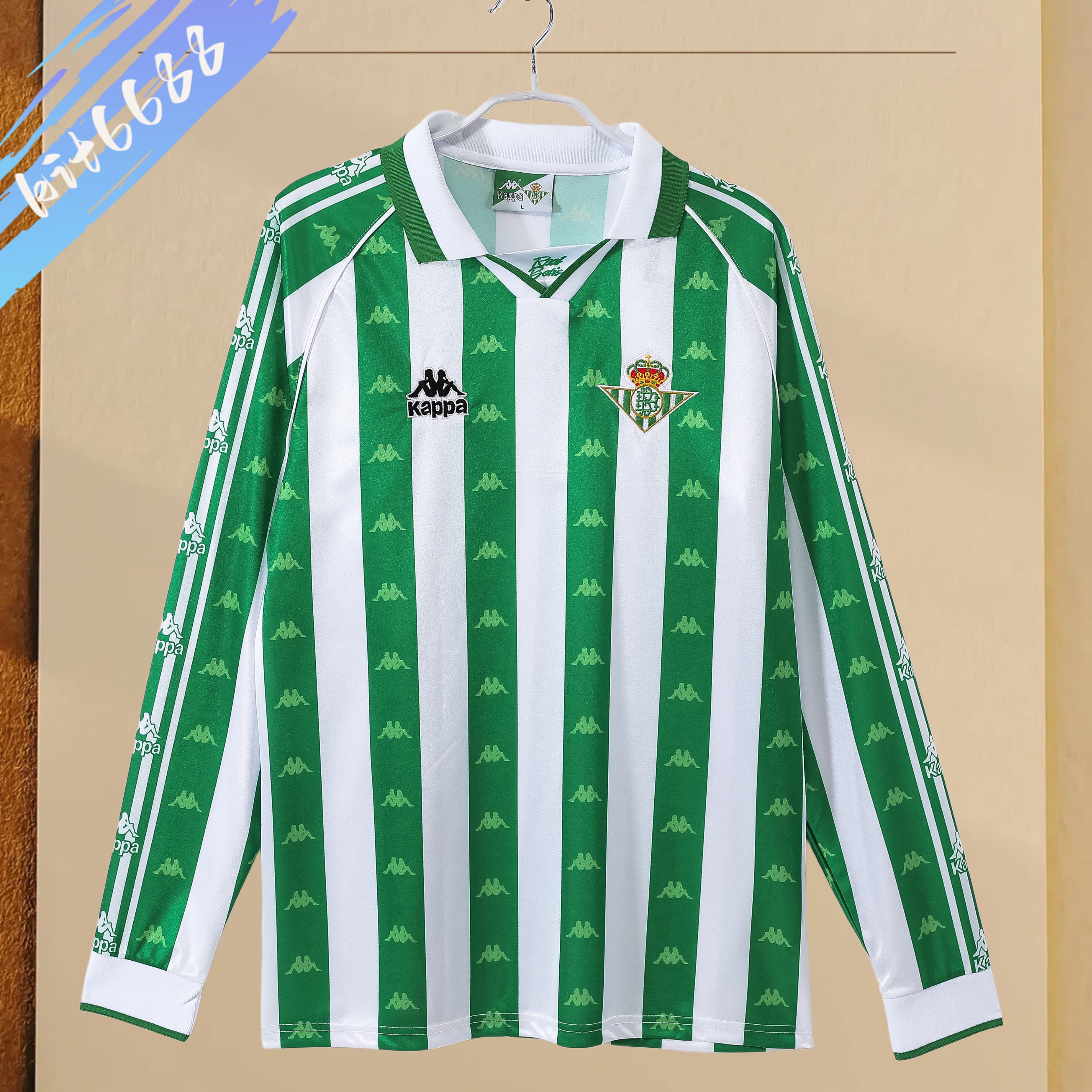 1995/1997 Real Betis Home long sleeves Retro Football Shirt (Retro)