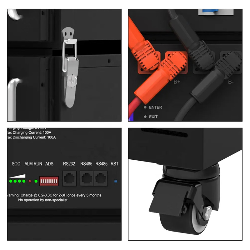 Rack mounted battery 51.2v 300ah