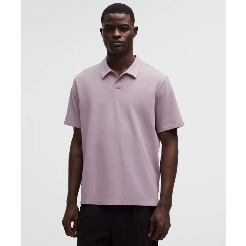 Pique Performer Johnny-Collar Short-Sleeve Shirt