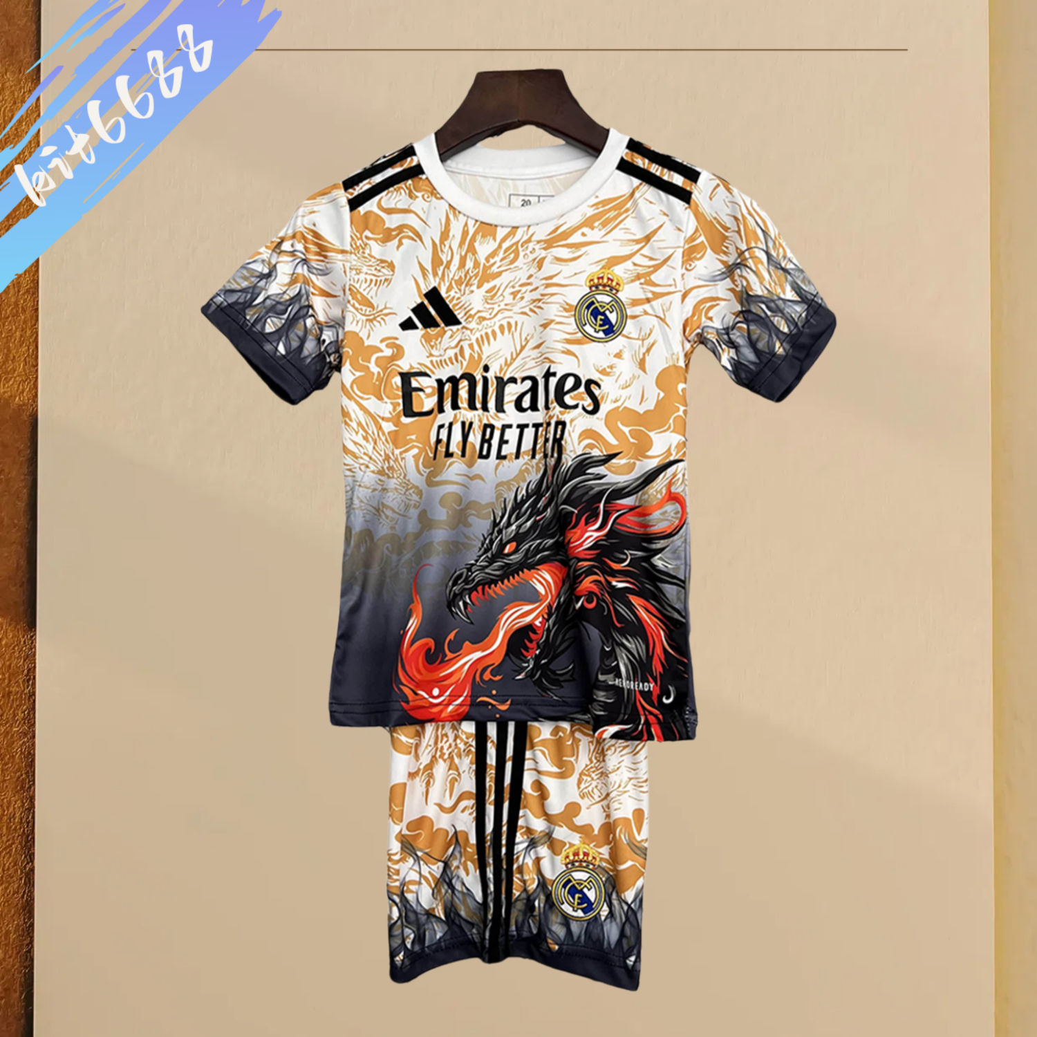 2025/2026 Real Madrid Special Edition Kids Kit (Kids Kit socks)